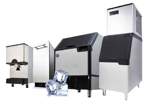ICETRO ice machine product spread